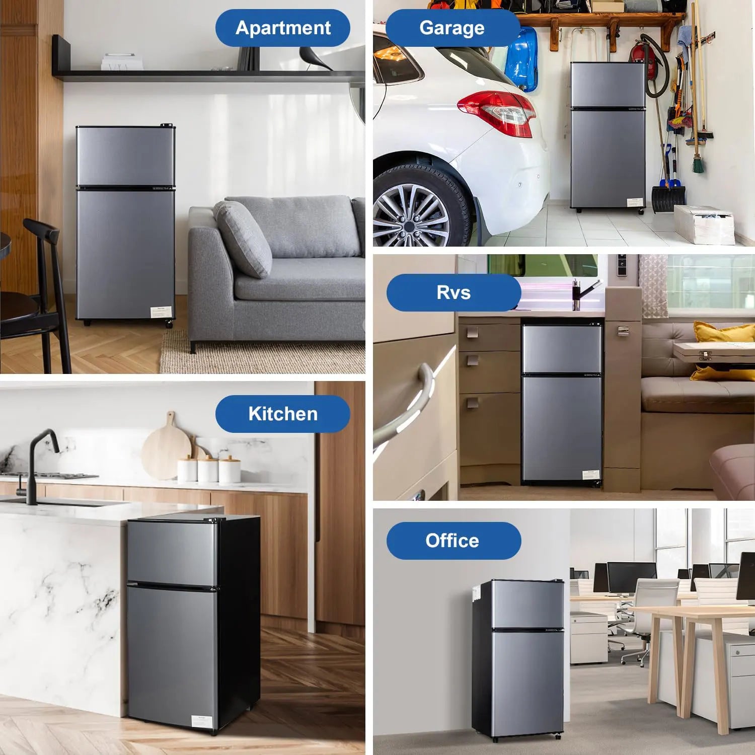 2.9 CF Mini Fridge with Freezer