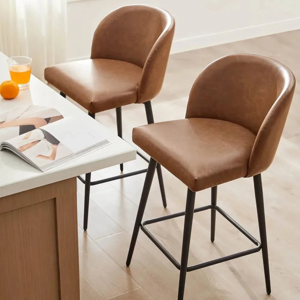2 Modern Counter Height Bar Stools