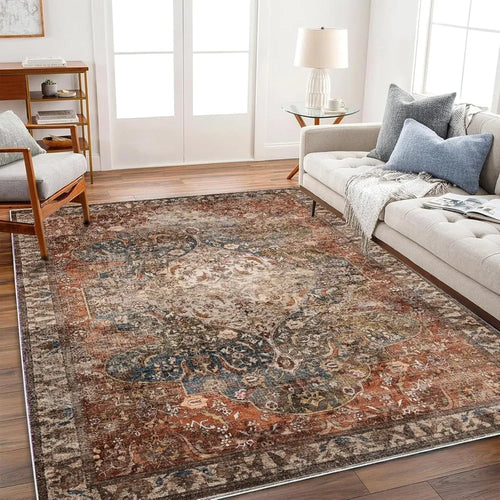10'x14' Washable Boho Medallion