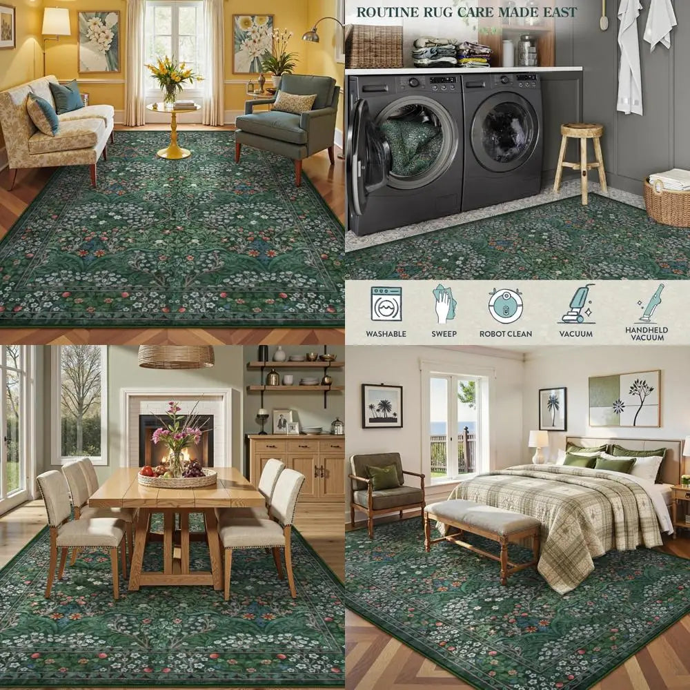 9x12 Soft Washable Stain-Resistant