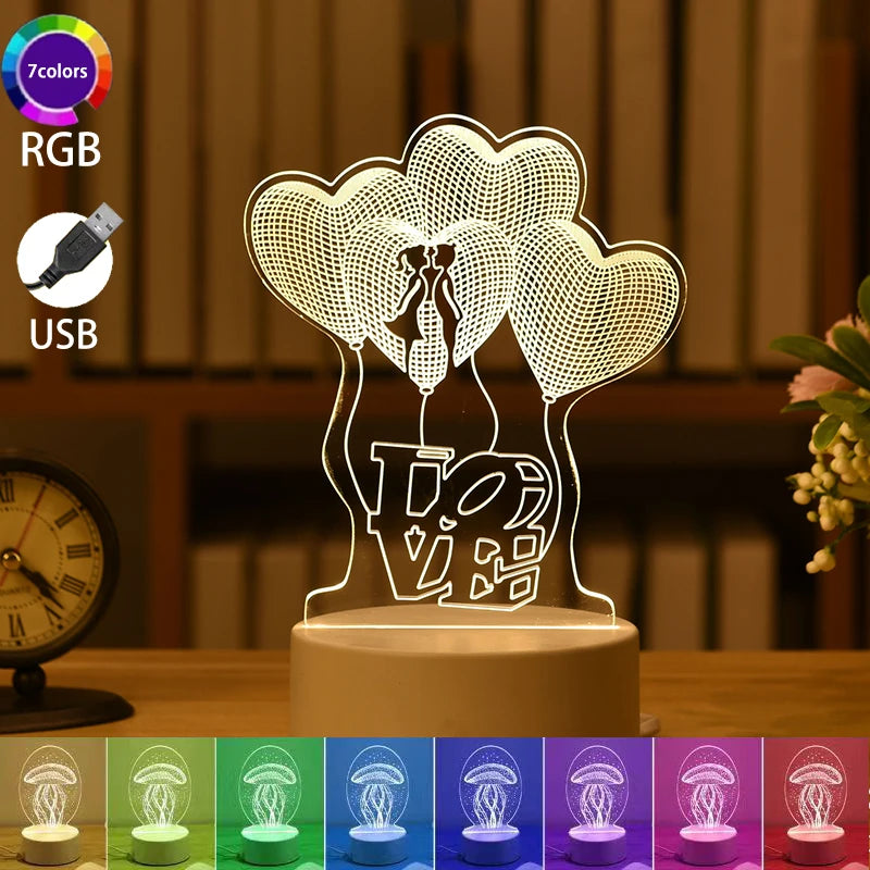 3D confession balloon lamp