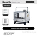 Outdoor Wood Stove Stainless/ Glass Chimney