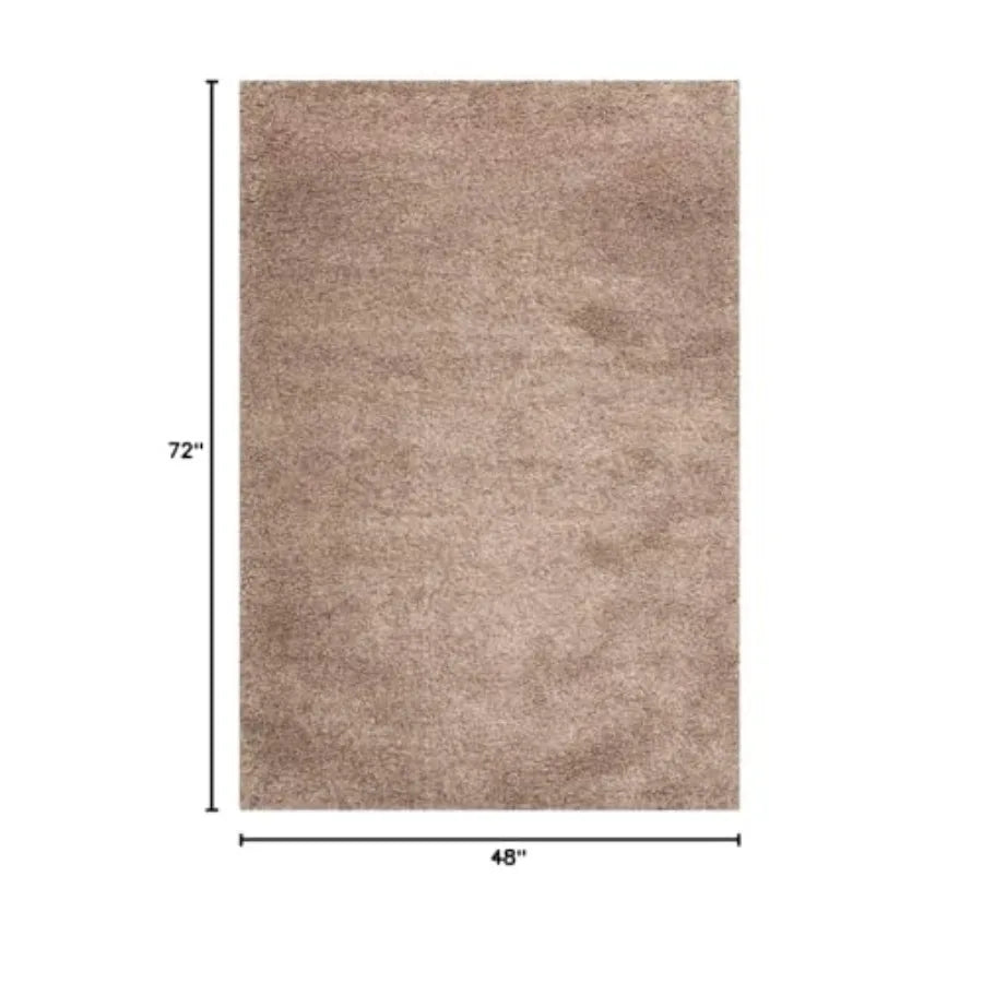 4x6 Shag Taupe Thick