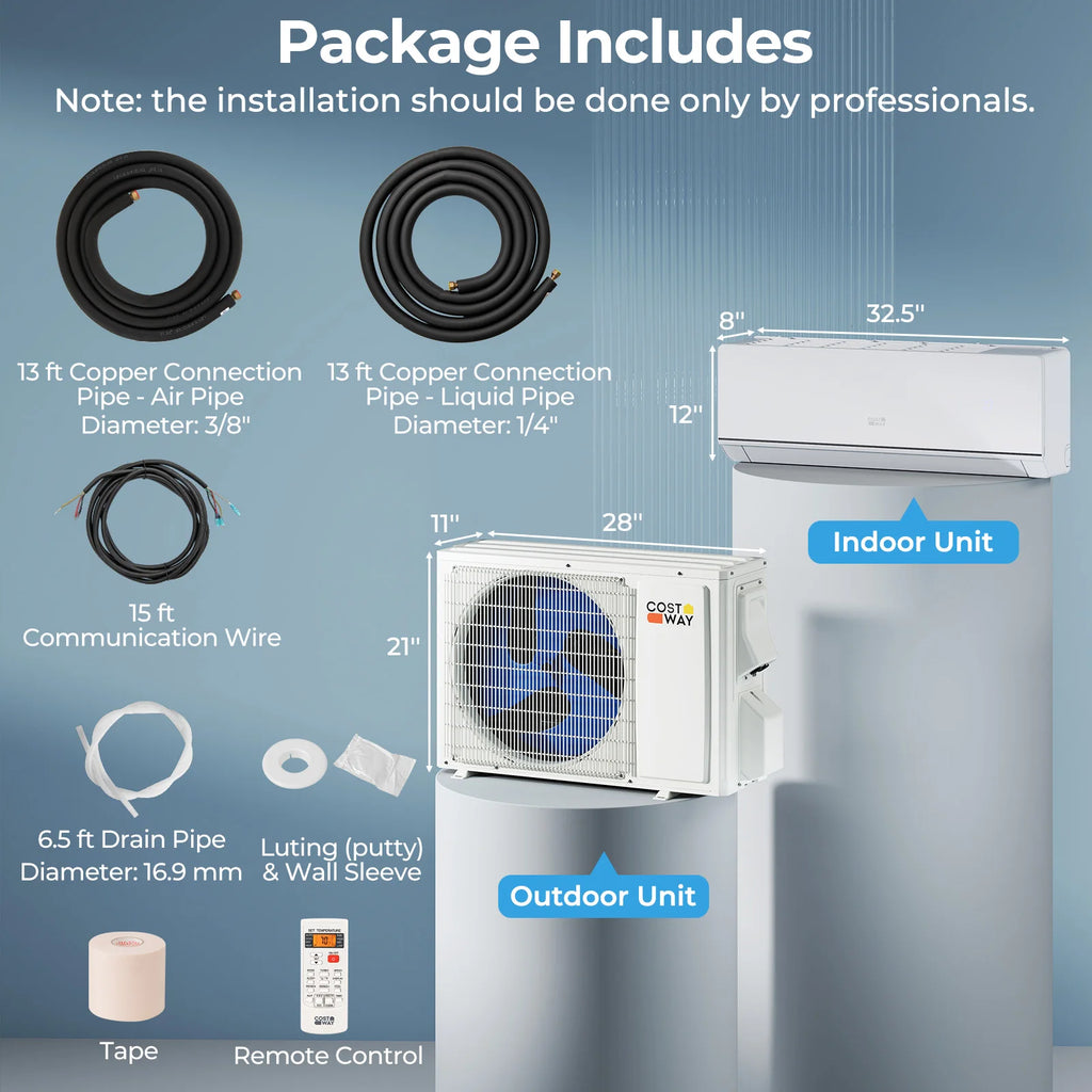 12000 BTU w/ 1 Ton Heat Pump Installation Kit