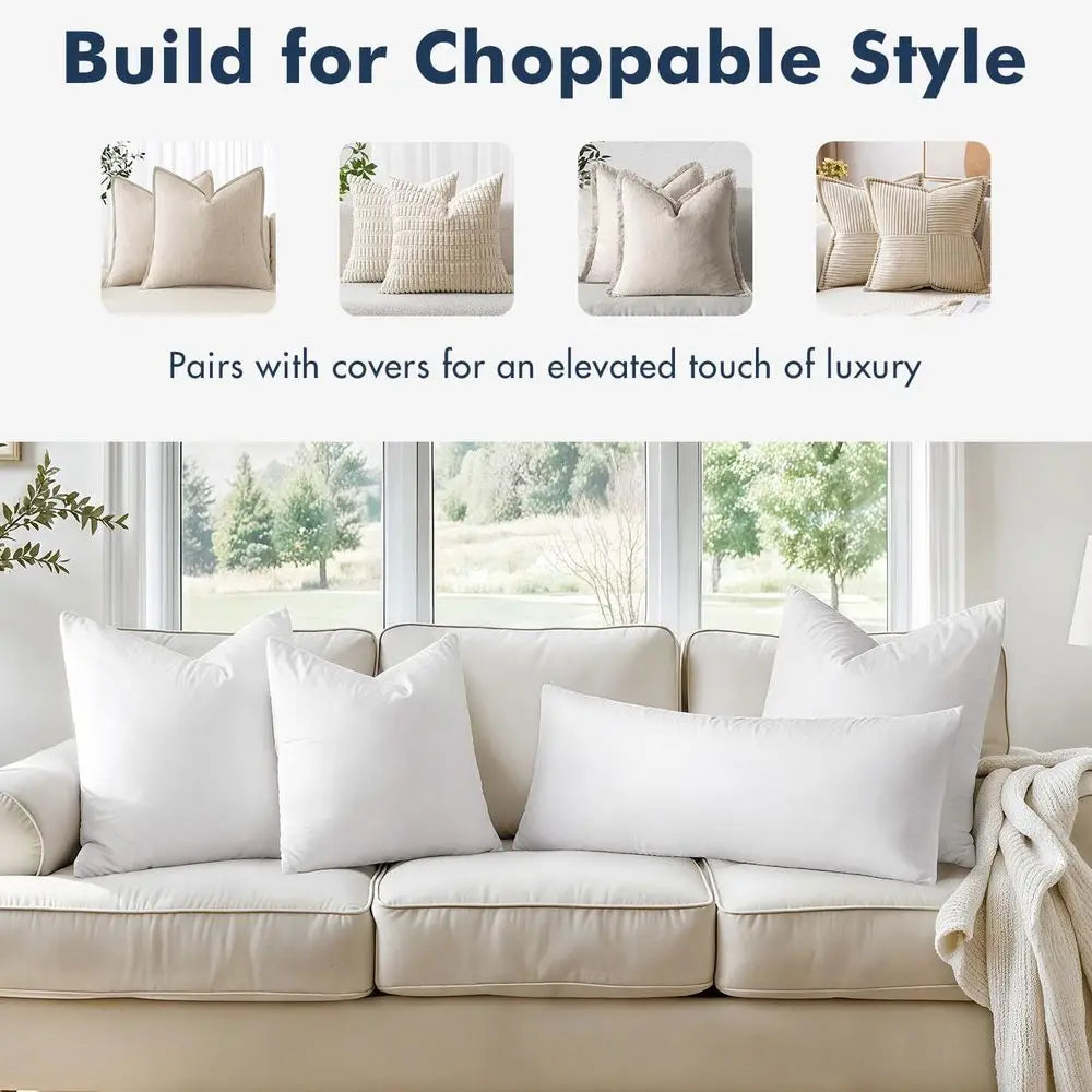 2 26x26 Euro Pillow Insert Down