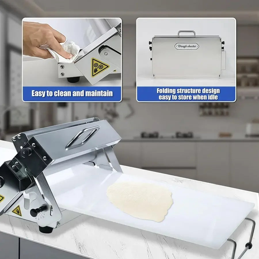 Manual Dough Sheeter, Stainless Tabletop