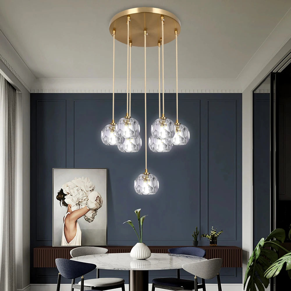 Modern 7 Crystal  Chandelier