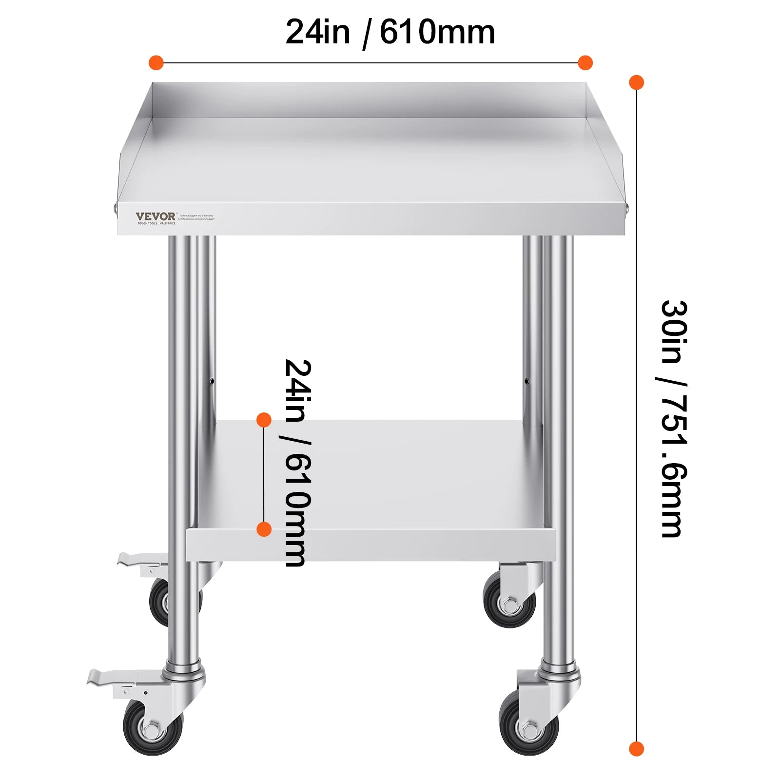 Stainless Steel Work-Table Commercial