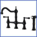 8 Inch Center-set Bridge W/Side Sprayer