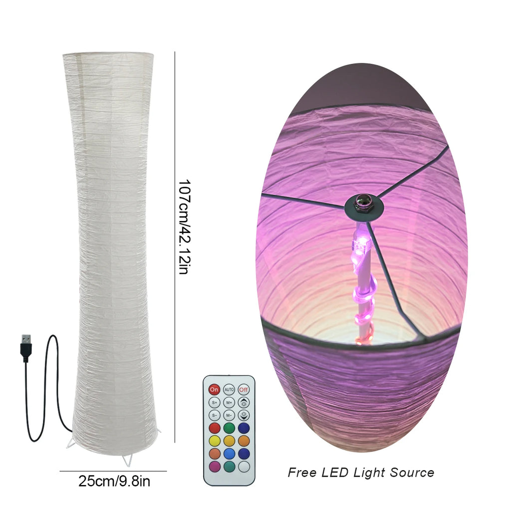 Rainbow Paper LED smart lamp