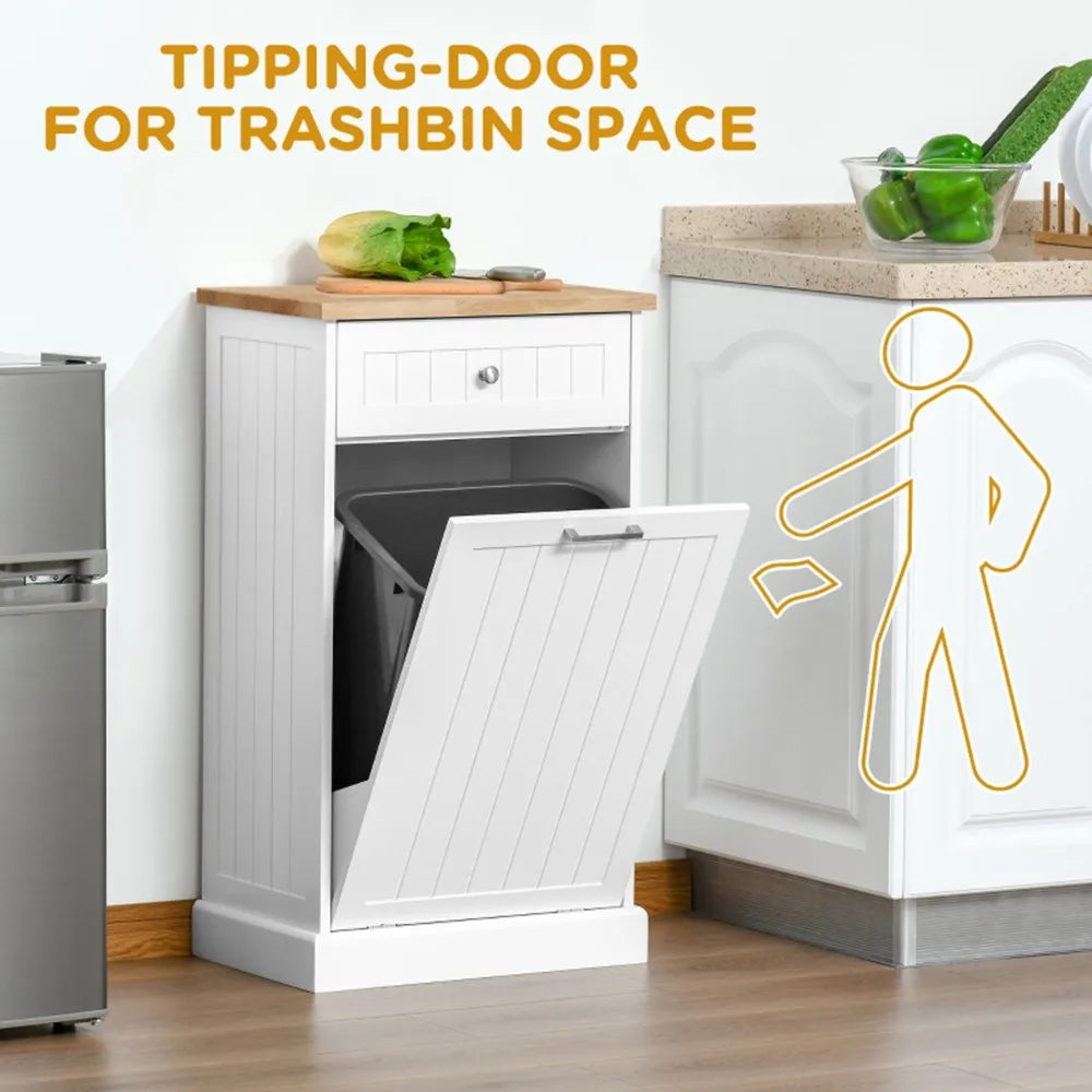 Tilt-Out Trash Can Cabinet Freestanding