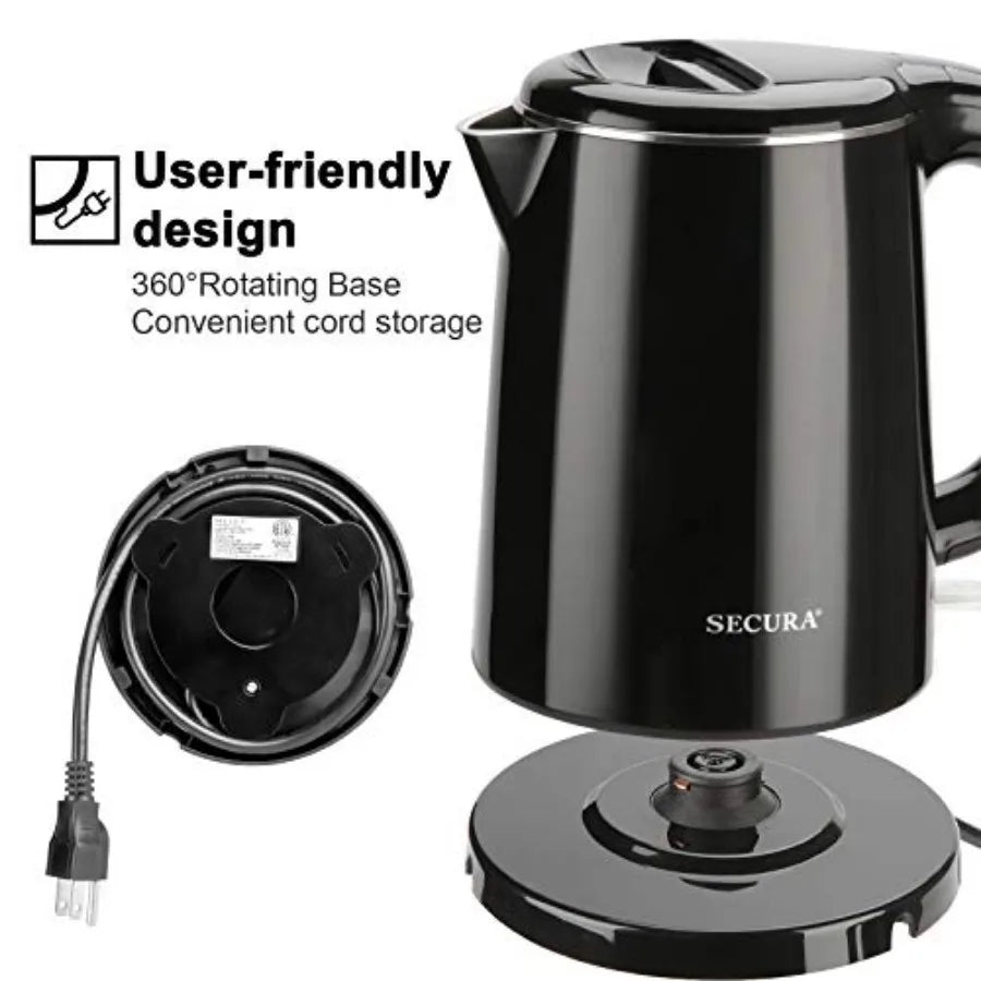 Stainless Double Wall Electric Kettle