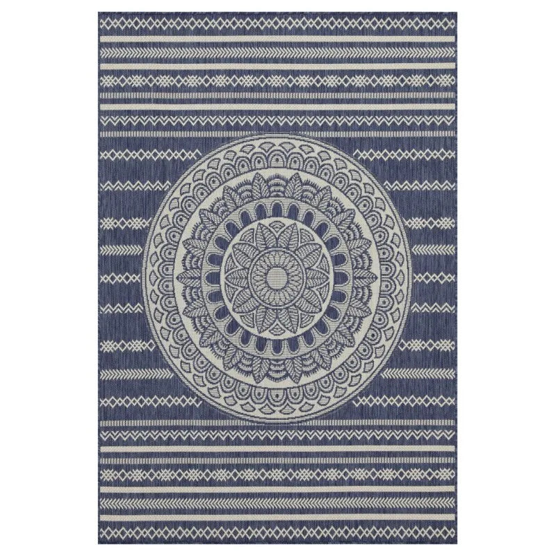 5'3"x7'3" Sunshine Blue Indoor/Outdoor