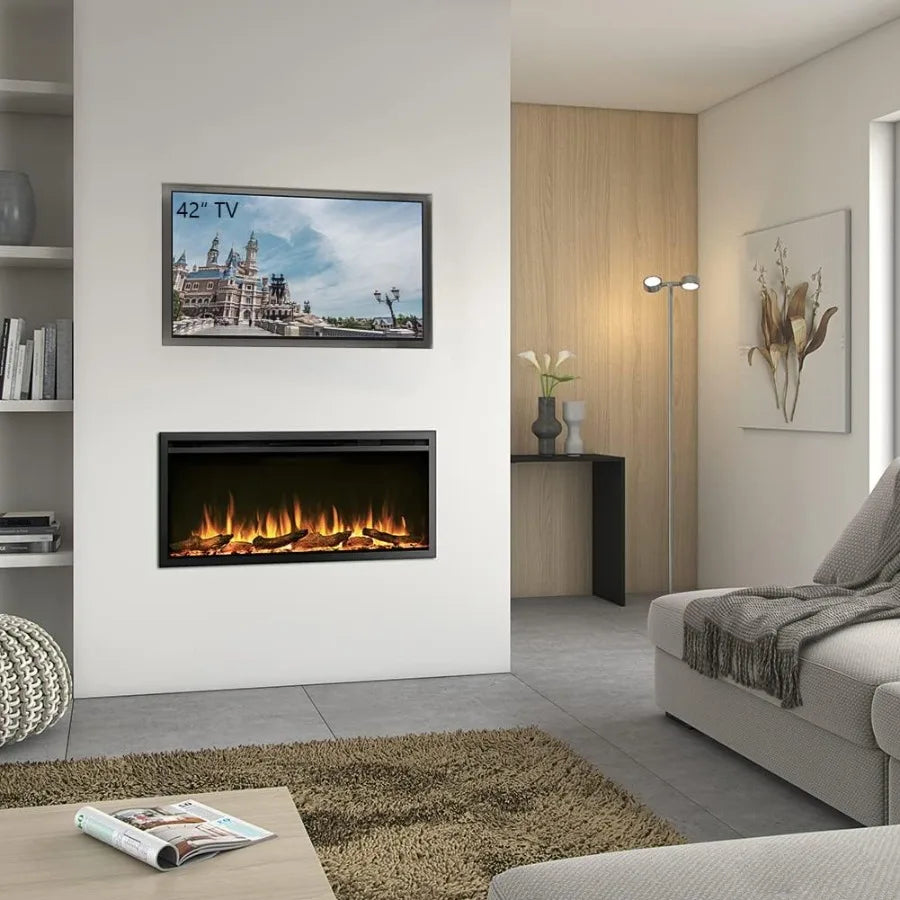 40" W Austin Electric Fireplace for Wall