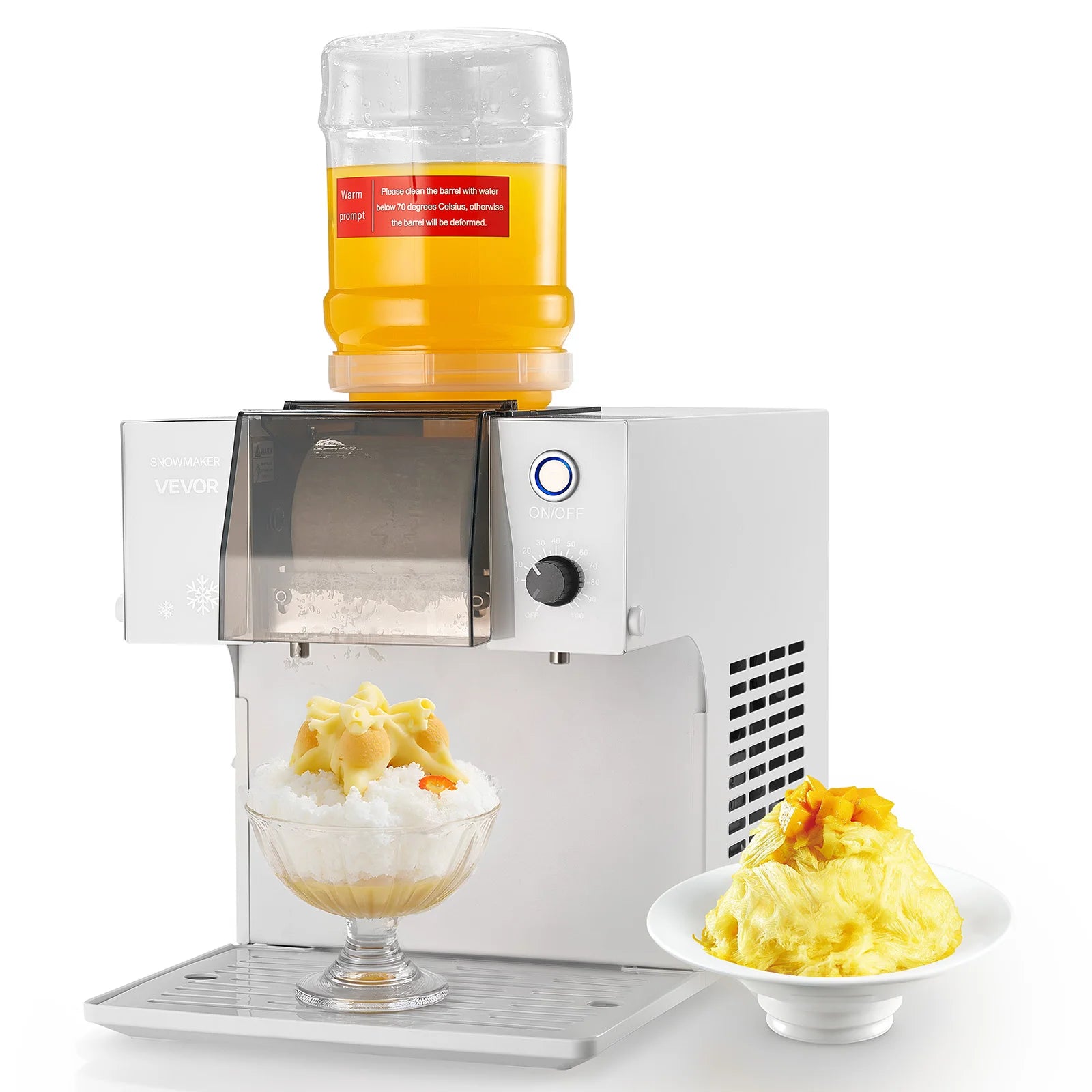 40-80kg per 24H Snowflake Ice Machine Ice-Shaver