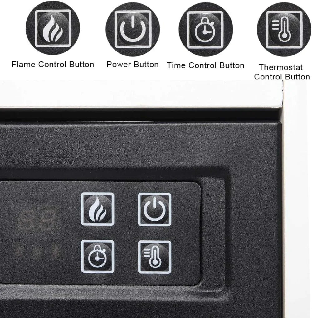 25'' Freestanding Electric Fireplace Heater