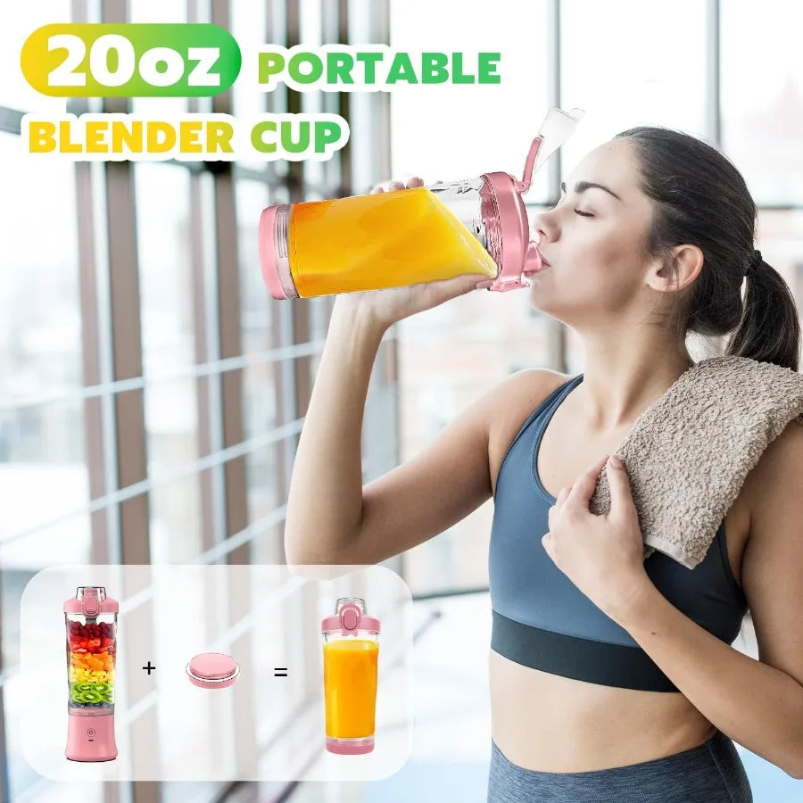 Portable Electric Blender for Shakes and Smoothies 20 OZ