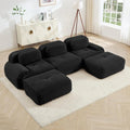 116" Modern Corduroy Cloud Sofa