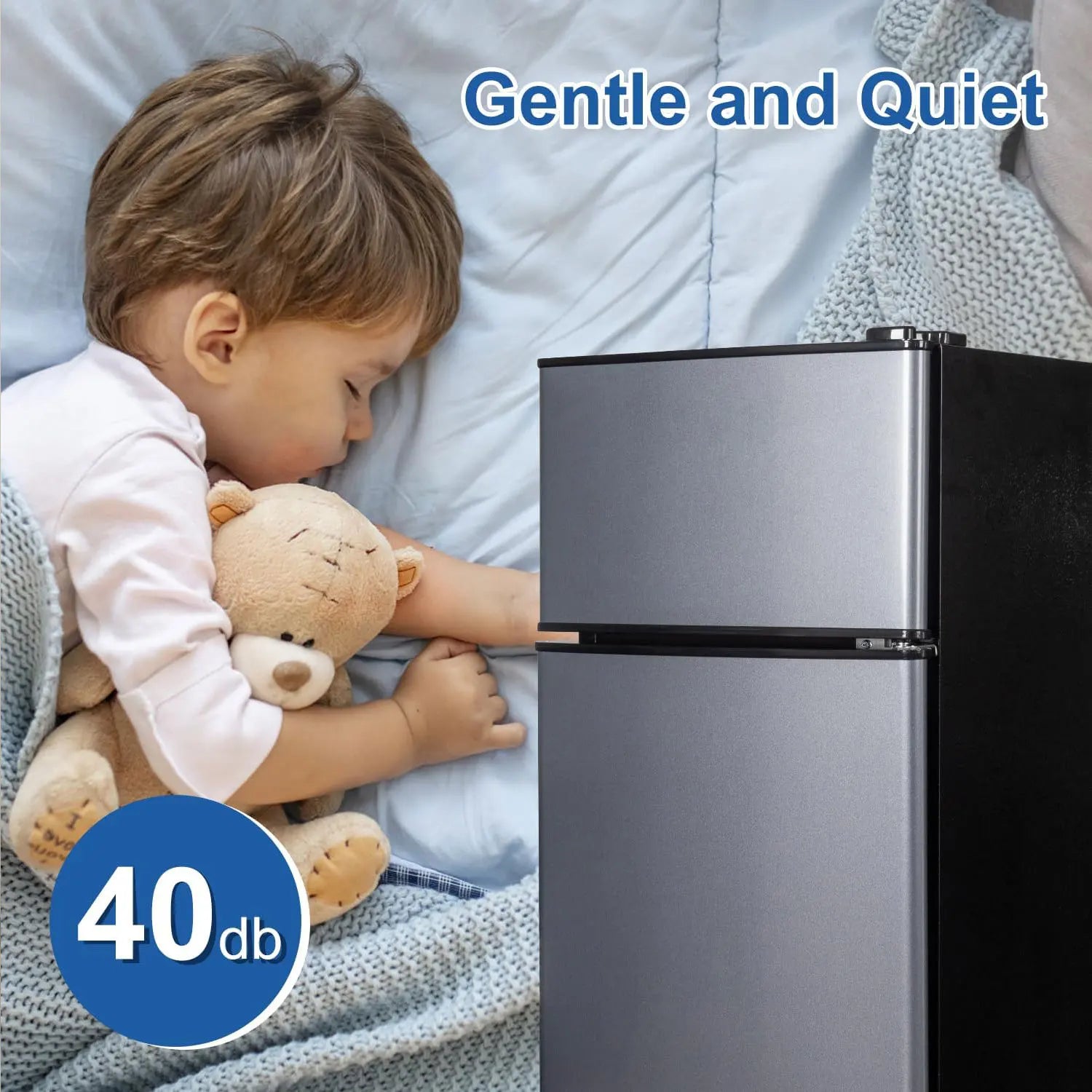 2.9 CF Mini Fridge with Freezer