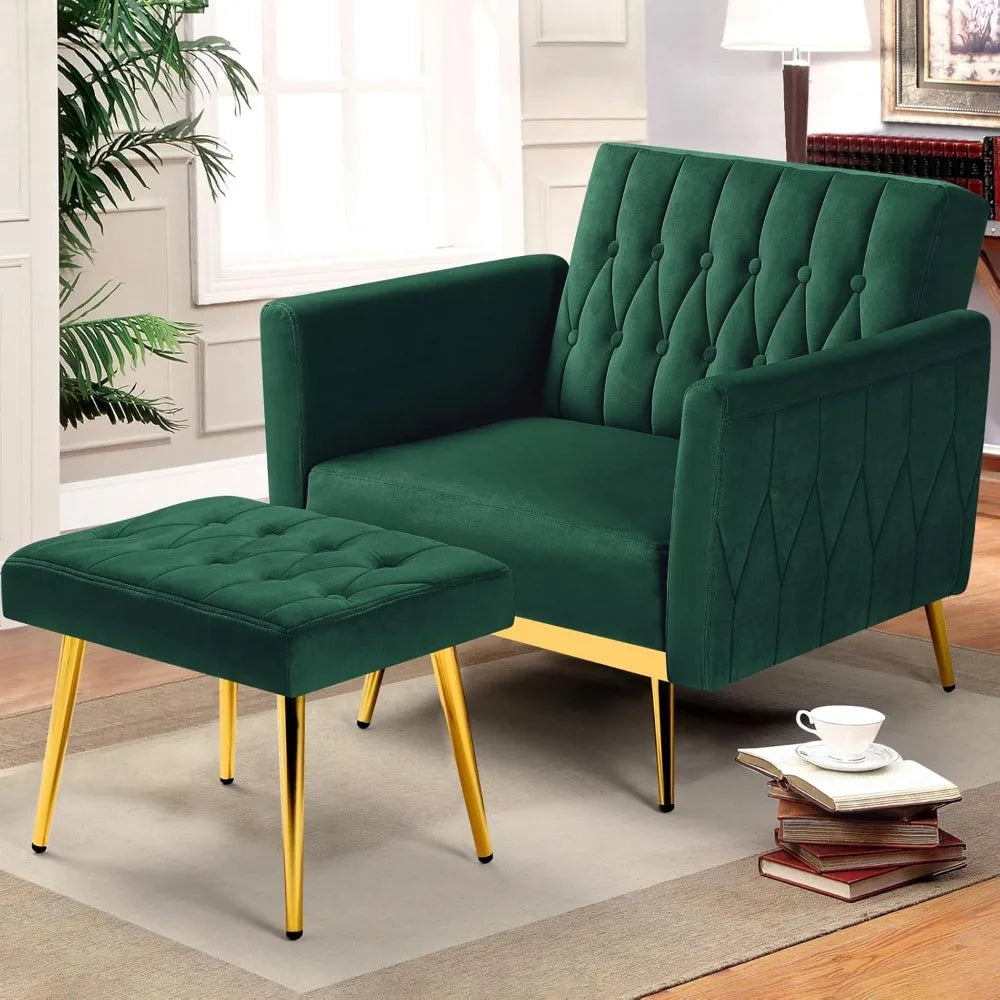 Upholstered Reclining Chair Adjustable Armrests