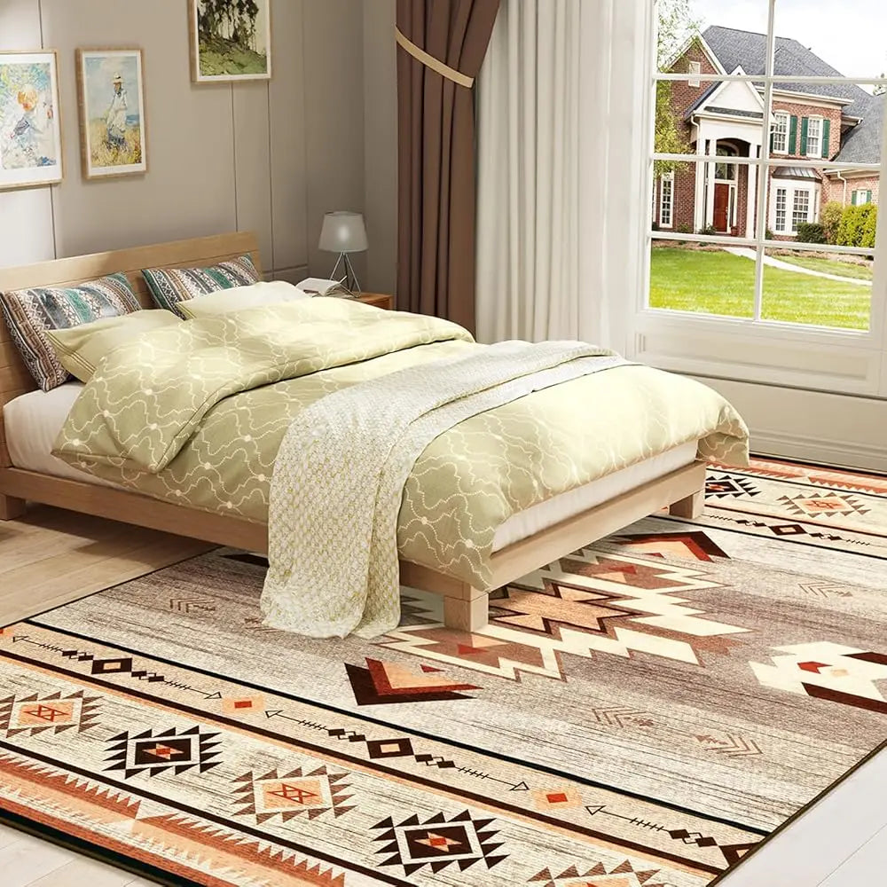 Living Room Rug - 5X7 Aesthetic Washable