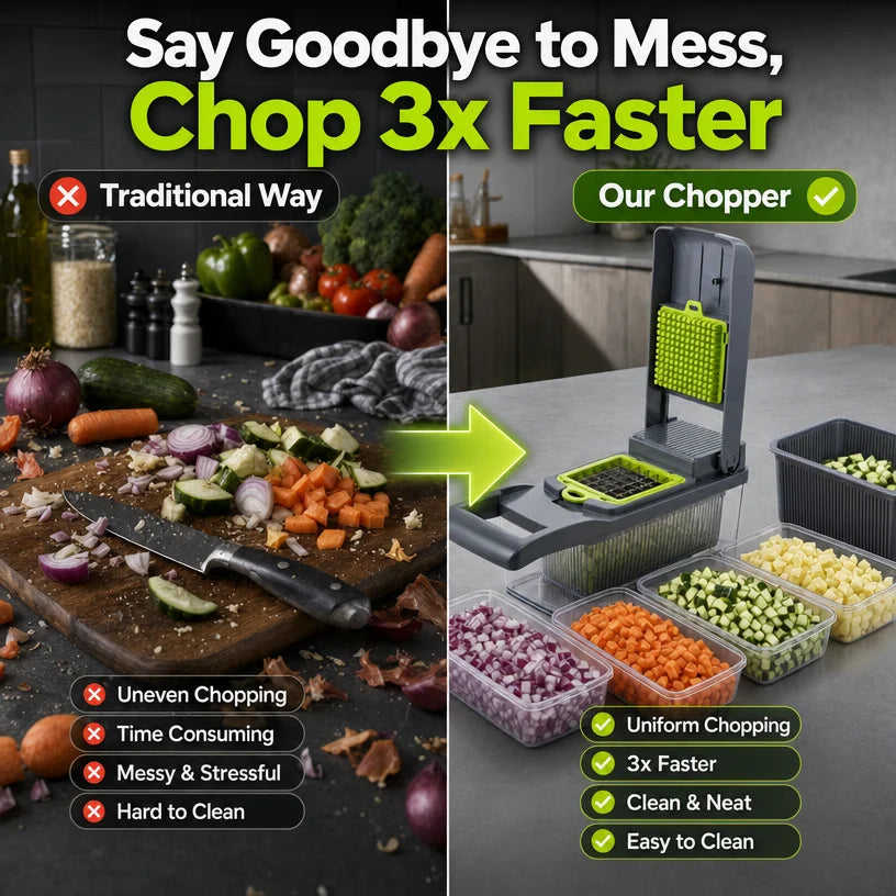 16-in-1 Vegetable Chopper Multi-Blade