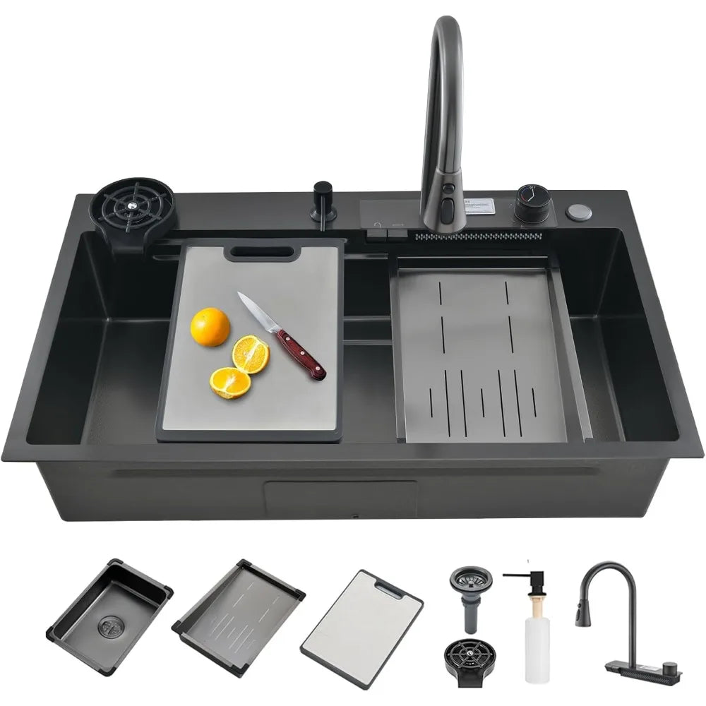 34" Drop-in Single Bowl Stainless w/Faucet
