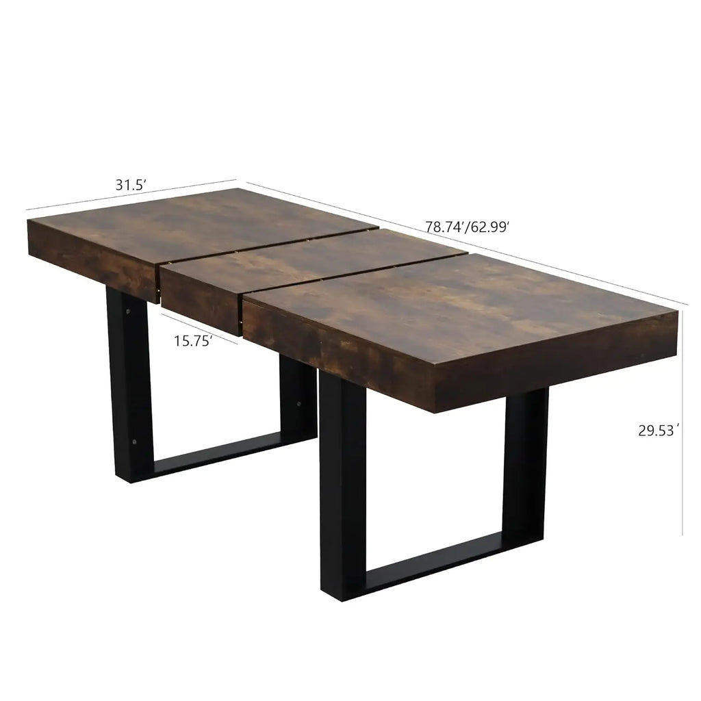 78x31" Expandable Wood Extendable