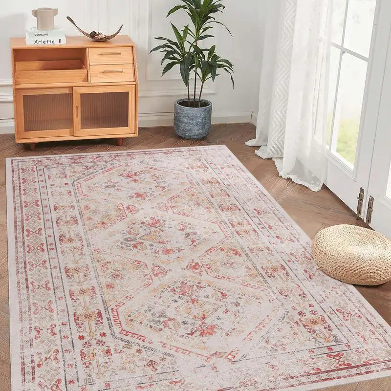 3x5 Washable Low-Pile Kid & Pet Friendly