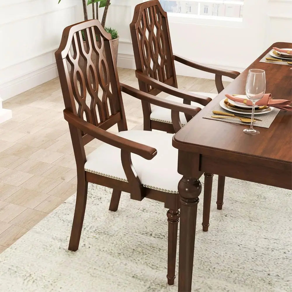 2 high-Back Upholstered w/Armrests
