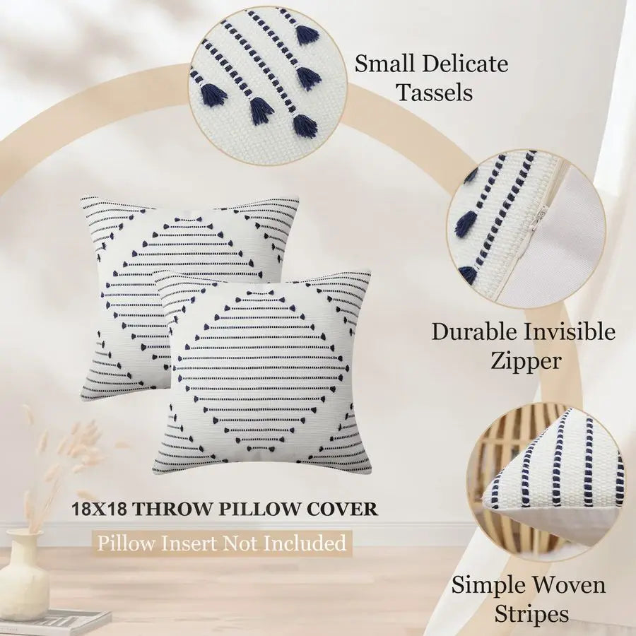2 Outdoor Pillow Covers 18X18