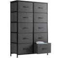 10 Fabric Drawer Steel Frame Dresser