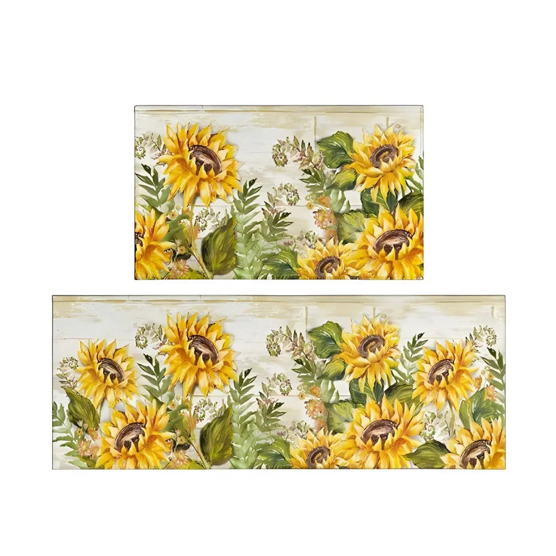 Playful Sunflower Print Kitchen