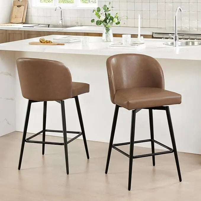 2 Modern Counter Height Bar Stools