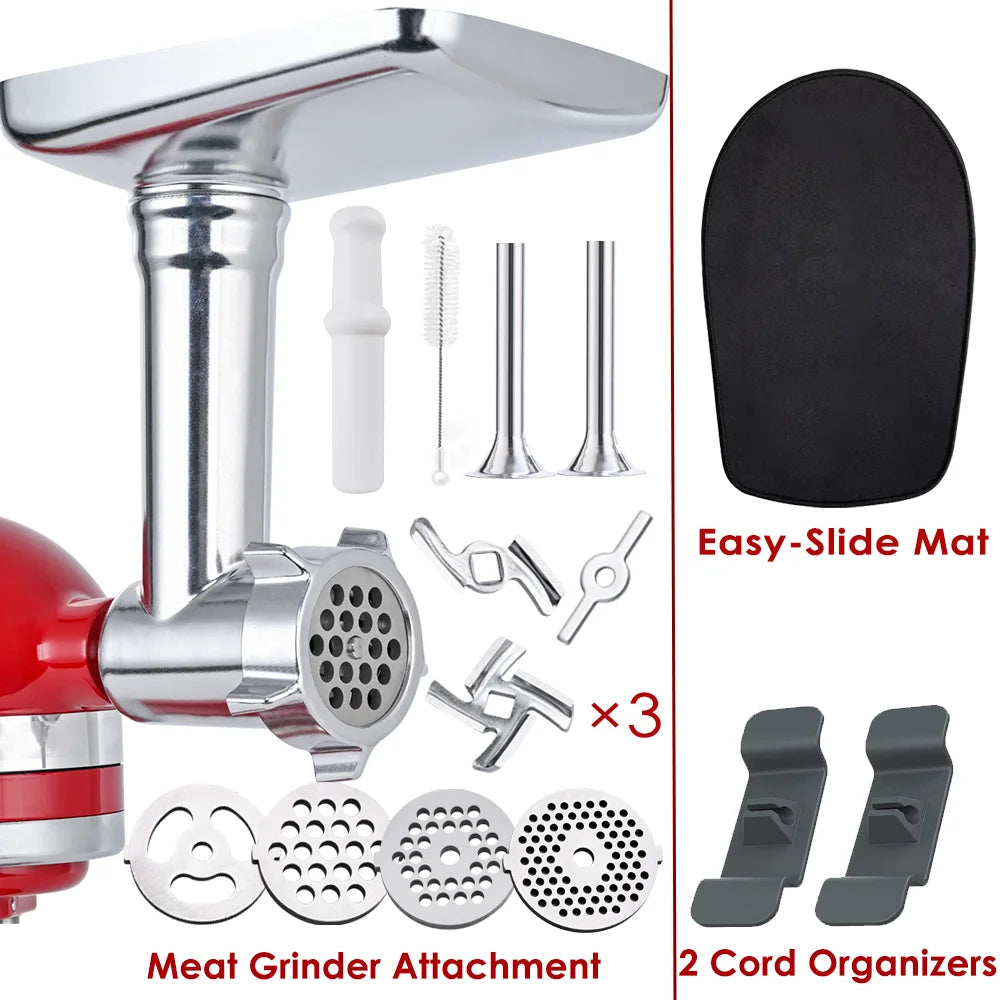 All-Metal Meat Grinder Attachment for KitchenAid Mixers