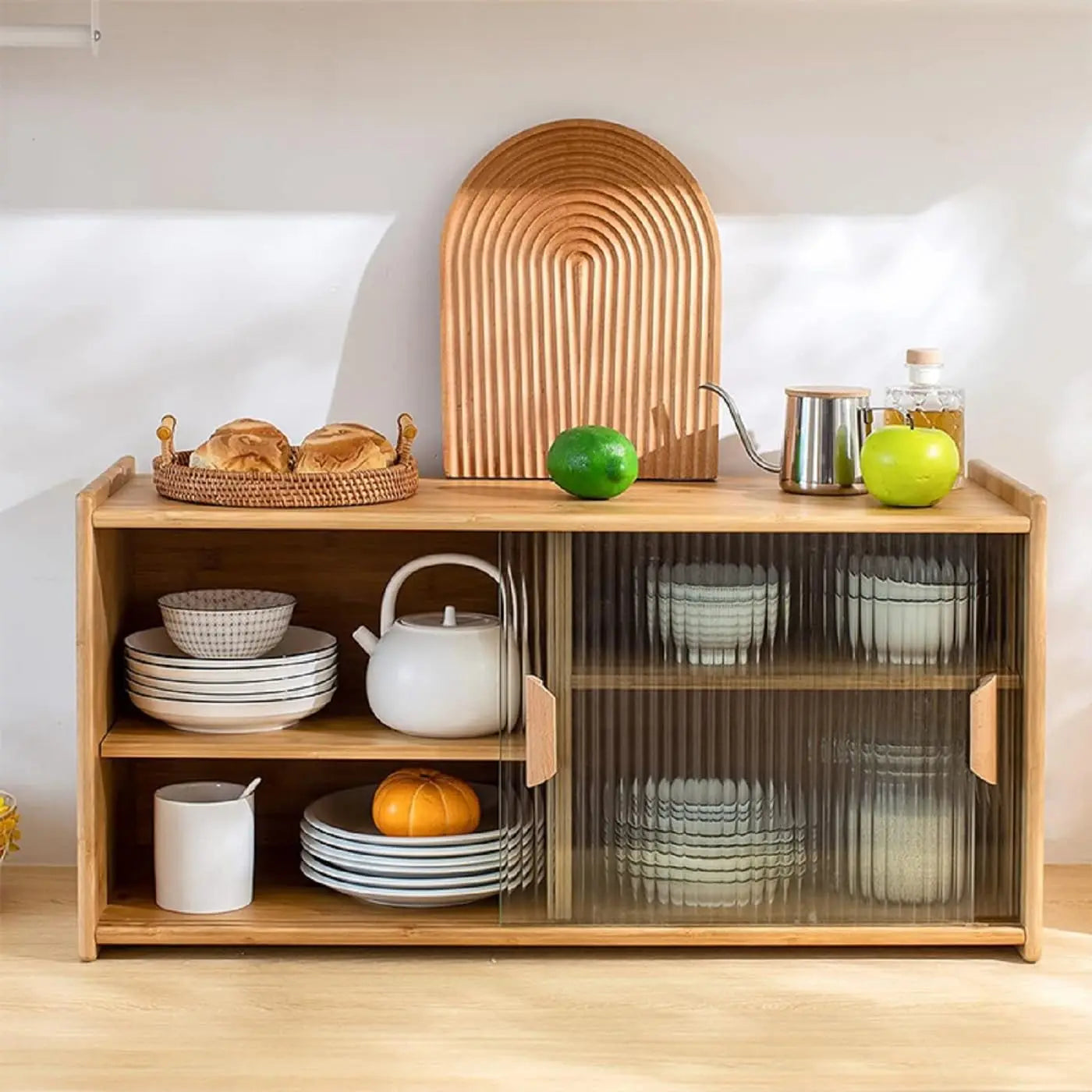 Bamboo Kitchen Countertop Pantry Storage