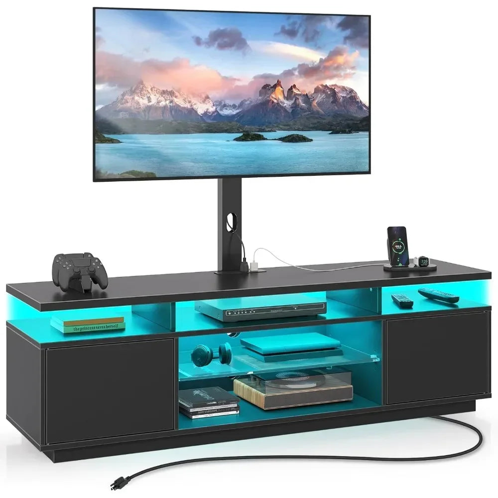 TV Stand W/Mount and Outlet