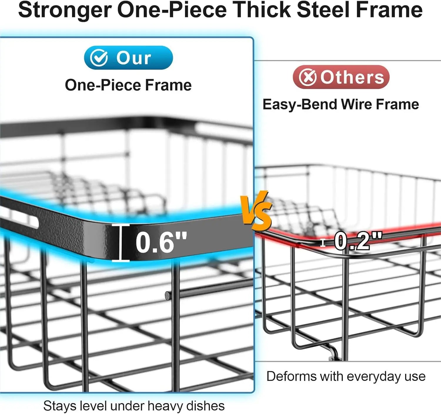 Expandable Dish Rack Heavy Duty