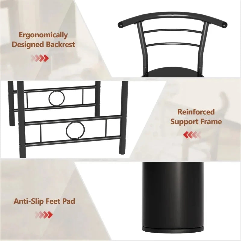 3-Piece Small Kitchen Dining Set