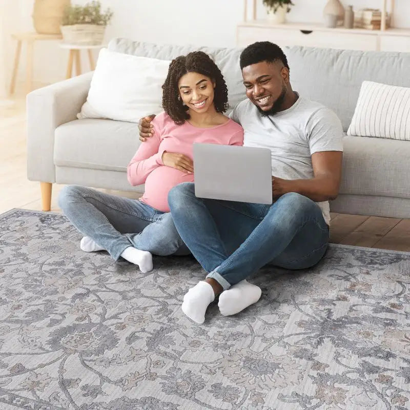 5x7 Sand/Ivory Oriental