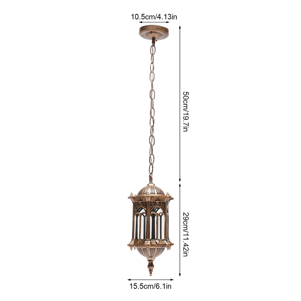 European Vintage Industrial Metal Pendant