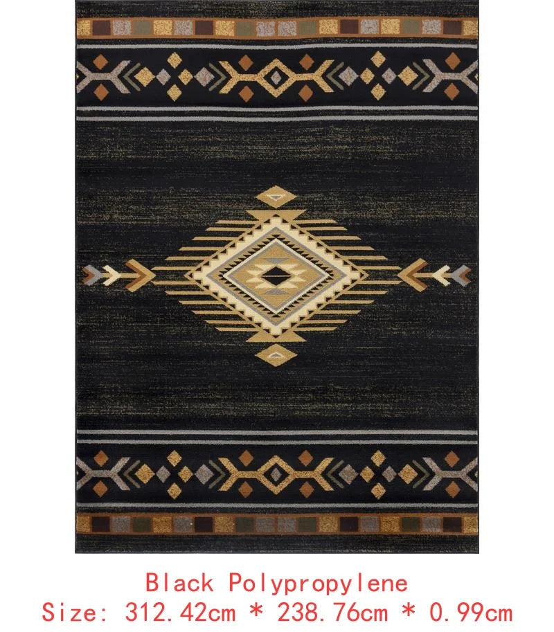 7'10"x10'3" Southwest Black/Tan/Gold