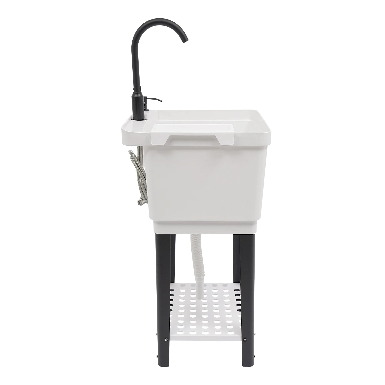 Freestanding Laundry Sink w/Soap Dispenser