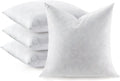 4 Feather Down Pillow Inserts 20x20