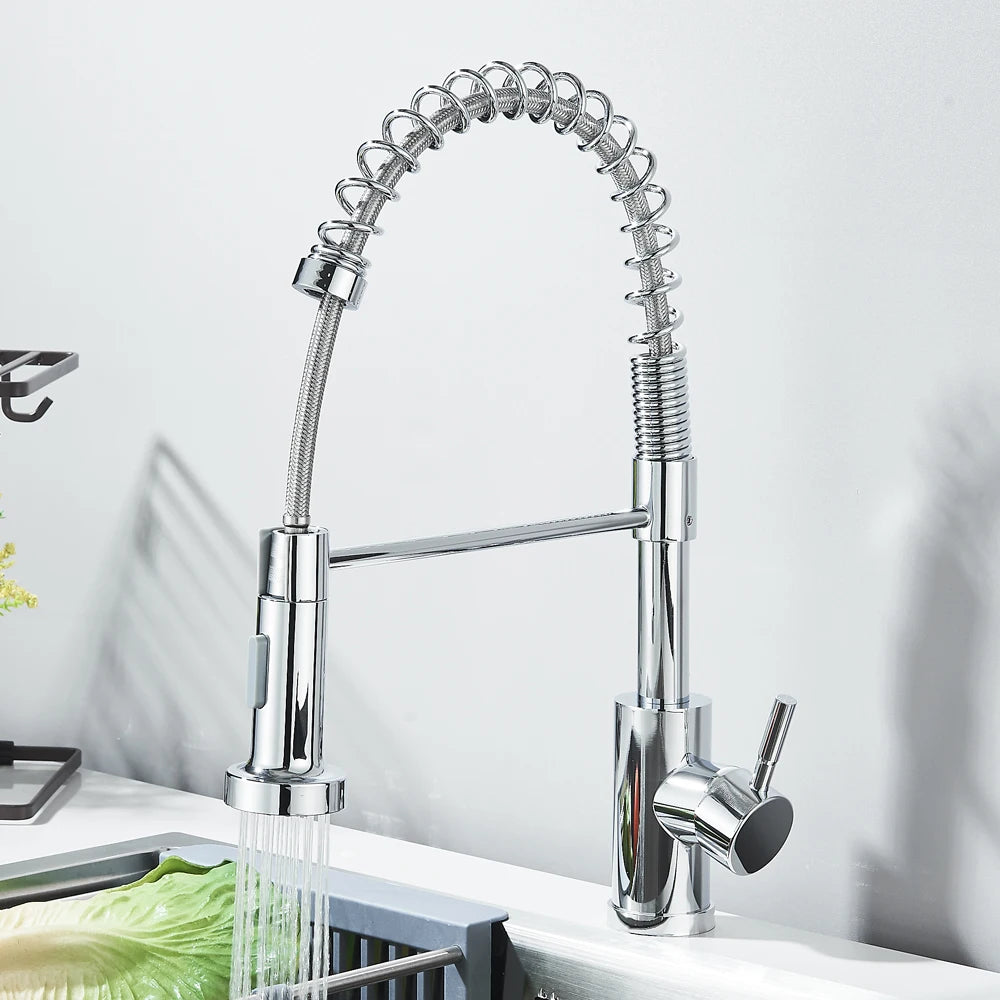 Matte Black Deck Mounted Mixer 360 Rotation