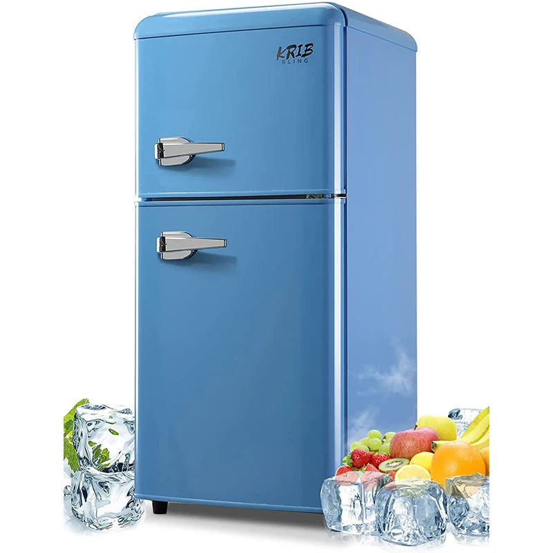 3.2 CF Double Door Compact Refrigerator