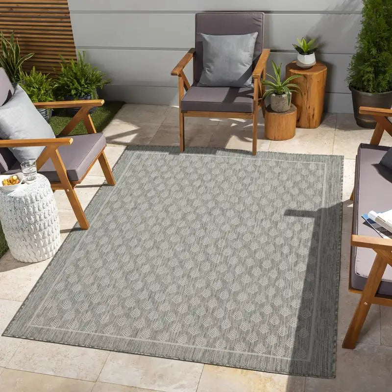 5'3"x7'3" Silver Indoor/Outdoor