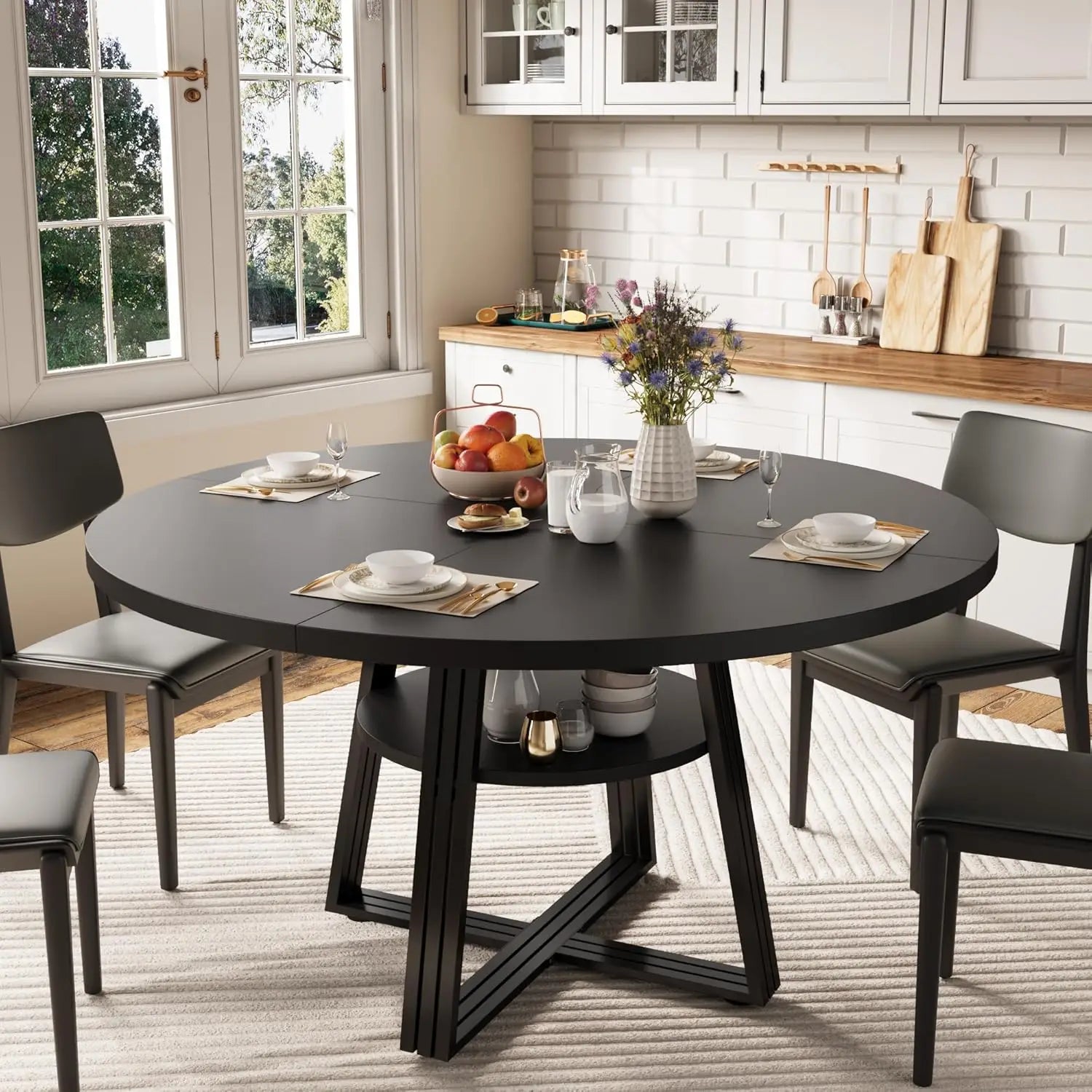 42" Round for 4-6 Farmhouse w/Storage