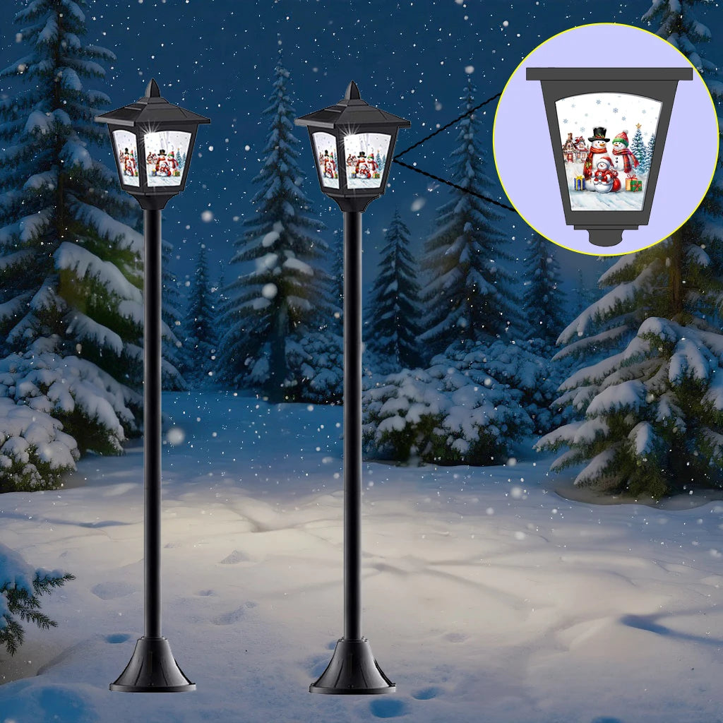 2 40" Christmas Mini Solar Lamps
