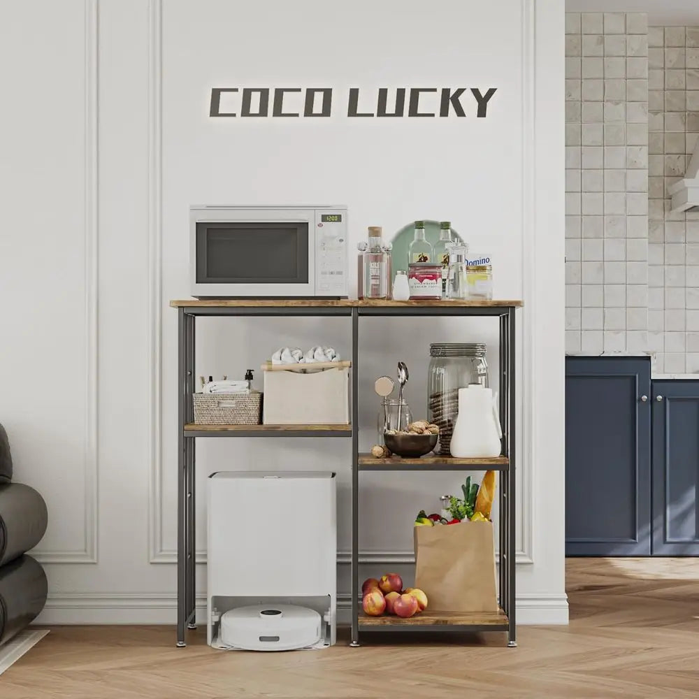 Mini-Fridge w/Storage/Coffee bar/MW Stand